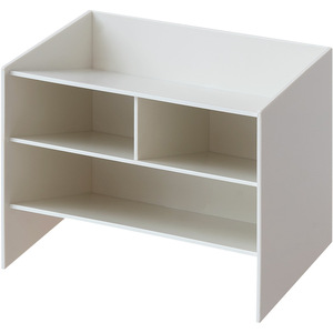 Desktop Storage Box Tiered Slanted Shelf With Partitions For Student Stationery Large Capacity Plastic Organizer - Product Image 1