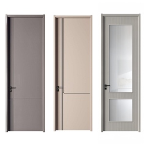 2026 Yeni Sıcak Fabrika Toptan Satış Popüler Modern MDF Polimer Rüzgar Geçirmez Kaplamalı Banyo İç Mekan Ahşap Kapı 3 Yıl Garantili - Product Image 3