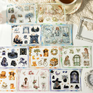 18 pcs/pack Manor Journey Series Manor Thème Aménagement Paysager Autocollant <span class=keywords><strong>Livre</strong></span> Botanique Manoir - Product Image 1