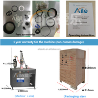 Machine de remplissage pneumatique semi-automatique de bidon de gaz d'aérosol de LPG avec l'emballage et le moteur de sachets en plastique