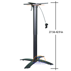 Nueva <span class=keywords><strong>Base</strong></span> Ajustable de Aluminio para Mesa Elevadora de 108 cm con Centro X para Mesa Plegable de Bistro, Patio o Cafetería al Aire Libre - Product Image 4