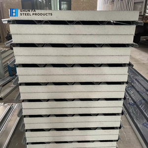 Chất Lượng Cao 50Mm Cách Điện EPS Bánh Sandwich Bảng Điều Khiển Chống Cháy Mái Thép Tấm Bọt Bảng Cho Ngoài Trời Cho Khách Sạn Các Trang Trại Phòng Lạnh - Product Image 3