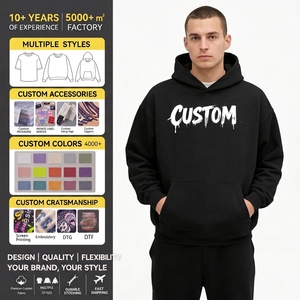 Custom Pullover <strong>Cropped</strong> <strong>Zip</strong> <strong>up</strong> <strong>Hoodie</strong> Boxy 100 Cotton Heavyweight Fit DTG Blanket Embroidery Puff MOQ 1 <strong>Hoodie</strong> - Product Image 1