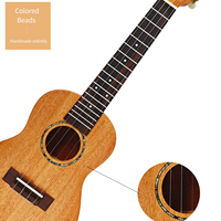 Ukelele GALYDA de Caoba Completa para Principiantes, Mejores Cuerdas, Concierto/Tenor 23/26, Logotipo Personalizado