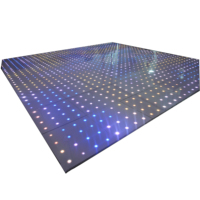 Piste de danse LED en acrylique blanc ou noir 2x2FT/2x4ft pour mariages et événements