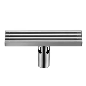 Rejilla de drenaje lineal rectangular moderna OEM de acero inoxidable 304 con inserto para azulejos para baño y cocina - Product Image 6