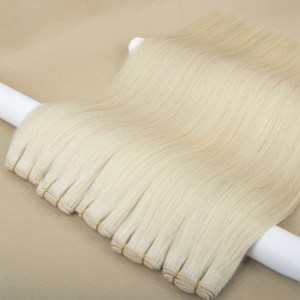 <span class=keywords><strong>Capelli</strong></span> Cinesi Remy <span class=keywords><strong>Bianchi</strong></span>, Lisci e Setosi, con Cuticole Allineate, a Trama Singola, di Colore Bianco - Product Image 3