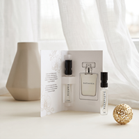 Flacons d'échantillons de parfum en verre de luxe 2 ml 2,5 ml, flacons pulvérisateurs transparents avec atomiseur, impression sérigraphique pour testeur de parfum