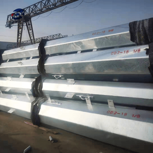 <span class=keywords><strong>Poste</strong></span> Eléctrico de Acero Galvanizado de 5m, 7m, 9m para Línea Eléctrica Rural con Placa Base, <span class=keywords><strong>Precio</strong></span> al por Mayor - Product Image 1