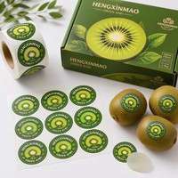 Etiqueta Adhesiva Brillante Personalizada con Código de Barras, Resistente al Agua, para Sellado de Alimentos, Anti-Falsificación, Ecológica, para Empaques de Frutas para Llevar