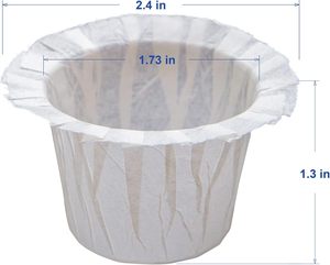 Meilleures ventes : 1000 filtres à café jetables en papier, compatibles avec les cafetières, dosettes réutilisables pour café, restaurant, usage quotidien à domicile - Product Image 2