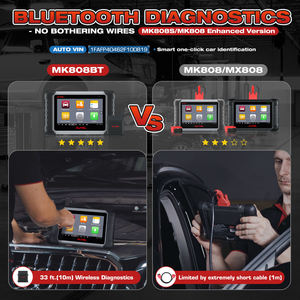 Autel Maxicom MK808BT PRO, Herramienta de Diagnóstico de Vehículos Bidireccional con Más de 28 Servicios, Escáner para Todos los Autos - Product Image 3