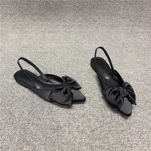 Summer Ultra Fine Fiber Solid Color Casual Slippers for Women's <b>Pointed</b> <b>Toe</b> <b>Flat</b> Bottomed Anti Sandals - Product Image 5