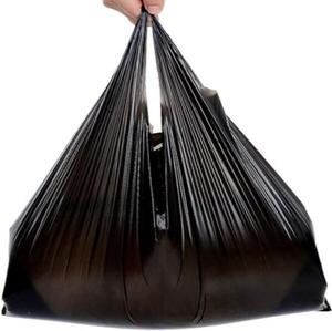 High Quality Factory Wholesales Plain Black and <b>White</b> T-shirt <b>Plastic</b> Bags with Handles - Product Image 6
