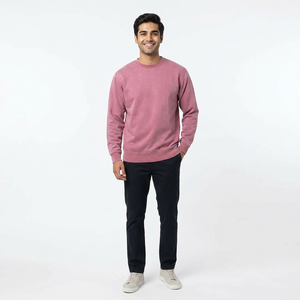 Custom Crew Neck men's hoodies Sweater Long Sleeve Men Sweatshirts Sweat Shirts <b>Thick</b> <b>Fleece</b> Blank Sweatshirt - Product Image 1