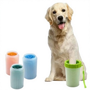 Tazza Automatica <span class=keywords><strong>per</strong></span> <span class=keywords><strong>Lavaggio</strong></span> Zampe di <span class=keywords><strong>Cani</strong></span> e Gatti - Accessorio Universale <span class=keywords><strong>per</strong></span> Toelettatura e Bagno - Product Image 1