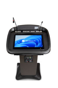 Podio Inteligente Universitario <span class=keywords><strong>para</strong></span> Conferencias, Discursos, <span class=keywords><strong>Amplificador</strong></span> de Voz Integrado, <span class=keywords><strong>Atril</strong></span> Interactivo - Product Image 4