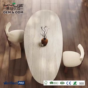 Ensemble <span class=keywords><strong>de</strong></span> table <span class=keywords><strong>à</strong></span> <span class=keywords><strong>manger</strong></span> ovale <span class=keywords><strong>de</strong></span> style moderne du milieu du siècle, 6 chaises, plateau en marbre, pieds en bois, <span class=keywords><strong>meubles</strong></span> <span class=keywords><strong>de</strong></span> <span class=keywords><strong>salle</strong></span> <span class=keywords><strong>à</strong></span> <span class=keywords><strong>manger</strong></span> rétro pour la maison, le restaurant, l'hôtel - Product Image 4