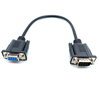 Cable de dispositivo de computadora RS232 de 4,5mm, VGA macho a DB9 hembra, chaqueta de PVC con blindaje trenzado DB9F a HD15M en Stock