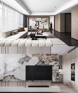 Marmo Naturale Brasiliano Quarzite Pandora Bianco Pietra di Lusso Marmo Patagonia per Decorazione d'Interni - Product Image 3