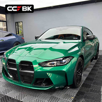 Pour BMW G8X G80 G81 M3 G82 G83 M4 Competition CS 2020-2026 Grille de calandre avant en fibre de carbone sèche style V pour pare-chocs et radiateur