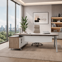 Bureau de direction pour immeuble commercial, bureau long, essentiels pour le bureau à domicile
