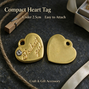 Custom Sewable Metal Clothing Tags, Engraved Raised Logo Metal <b>Label</b> with Sew Holes for Garment Brand OEM ODM - Product Image 2