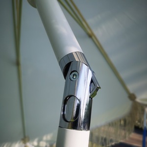 Venta al por mayor de sombrillas coloridas de moda jardín poste de aluminio con rotación sombrilla de playa con borlas - Product Image 4