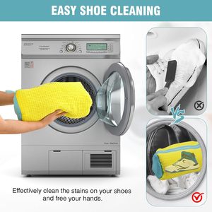 Borsa per <span class=keywords><strong>scarpe</strong></span> per lavatrici per <span class=keywords><strong>scarpe</strong></span> ispessita con cuciture rinforzate, Design riutilizzabile a doppio scomparto resistente - Product Image 5