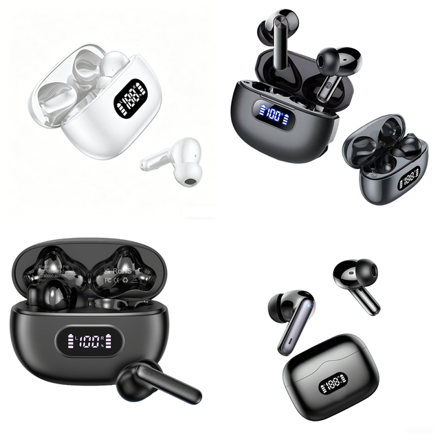 New Earbuds Wireless Online Headphones with for Travel Long-Battery Life Clear Calls TWS Earphone with LED Display Trending