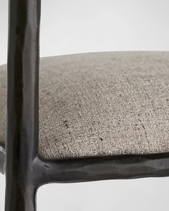 Tabouret de <span class=keywords><strong>bar</strong></span> de haute qualité avec finitions martelées, métal forgé à la main et tissu - Product Image 6