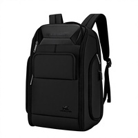 Sac à dos professionnel haut de gamme transfrontalier pour homme en denim et polyester, imperméable, grande capacité, multifonctionnel, avec fermeture éclair à cadenas