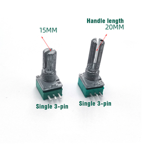 Với Công Tắc Bật/Tắt 5 Chiết Áp Pin RV097 Chiết Áp Quay Carbon <span class=keywords><strong>9Mm</strong></span> Chiết Áp 500ohm ~ 200K Phim Carbon - Product Image 6