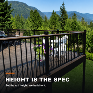 Modern Aluminum Railing Panels Powder Coated Outdoor <b>Safety</b> Barriers for Commercial Buildings and Engineering Projects - Product Image 3