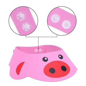 Casquette à visière avec logo personnalisé pour bébé, lavage des cheveux, shampoing sûr, <span class=keywords><strong>douche</strong></span>, bain, protection du bain, bonnet souple réglable, bonnets de <span class=keywords><strong>douche</strong></span> pour bébé - Product Image 3