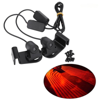 Lampe LED pour logo de porte de voiture Projecteur de courtoisie Feux de bienvenue Lampe d'ombre fantôme Accessoires Anti-Collision Ailes d'ange