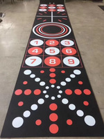 Tapis de sol en caoutchouc haute densité pour salle de sport, réduction des vibrations, absorption des chocs, antidérapant, pour salle de sport à domicile, salle d'entraînement CrossFit