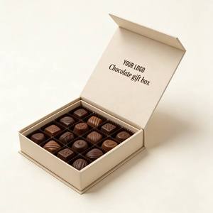 Caja de Regalo de Chocolate de Alta Gama, Caja Rígida de Papel con Tapa Magnética Abatible, Multicompartimentos, Biodegradable, Aséptica y Personalizable - Product Image 4