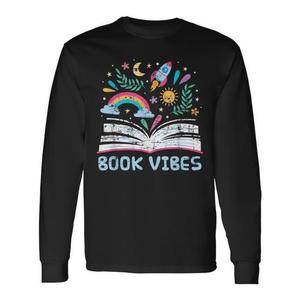 Camiseta de manga larga Book Vibes Bookworm Reading - Product Image 1
