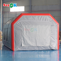 Station de travail Sayok cabine de peinture gonflable automobile tente de peinture de salle de pulvérisation avec prix d'usine