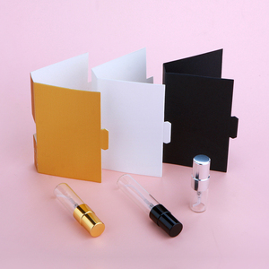 <b>Mini</b> 1ml 2ml Empty Test Tube <b>Spray</b> Pump <b>Bottle</b> Portable Sample Glass Perfume Sprayer <b>Bottle</b> With Paper Gift Card - Product Image 5