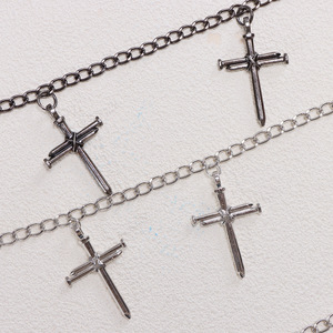 โซ่คล้องกางเกงหลายชั้นแบบไขว้ โลหะผสมสังกะสี สไตล์ฮิปฮอป สำหรับกางเกงยีนส์ ใช้ได้ทุกวัน - Product Image 3