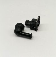 Connecteur automobile pour injecteur de carburant Jetronic/Minitimer EV1 à 2 broches avec soufflet en caoutchouc à 90 degrés