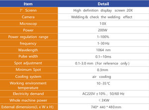 Riselaser-<span class=keywords><strong>Microscope</strong></span> CCD pour réparation de bijoux en or et argent, écran tactile 200W, mini machine de soudage par points au laser compacte et portable - Product Image 5