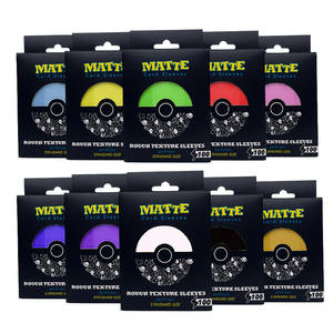 100 pièces de protège-cartes de collection mat de qualité supérieure, format standard 66x91, pour Pokémon, MTG, YGO, en boîte personnalisée - Product Image 1