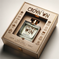 Coffret Découverte de Parfums Solides de Luxe Crown Win, Boîtes Rigides Écologiques avec Embossage et Doublure Ondulée