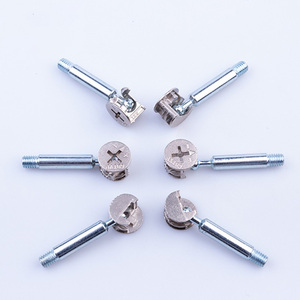 Furniture Fastener Eccentric Wheel Connector Nut <b>Lock</b> Zinc Alloy Eccentric Carbon Steel Connecting Bolt Furniture <b>Cabinet</b> Screw - Product Image 5