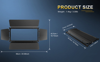 SHEHDS IP65 44*10W RGBW 4 en 1 Proyector LED DMX512 Estroboscópico de 25 Grados para Iluminación de Escenario y Pared en Eventos al Aire Libre, Bodas y Fiestas