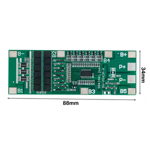 6S 40A 24V 18650 литий-ионная литиевая батарея защита панели солнечного освещения Bms Pcb с балансом для скутера - Product Image 6