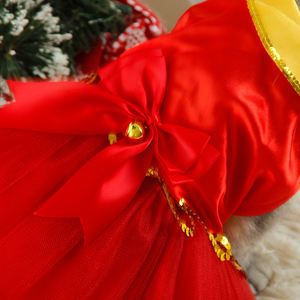 Venta al por mayor ropa para mascotas Navidad vestir fiesta Navidad gato perro vestido - Product Image 6